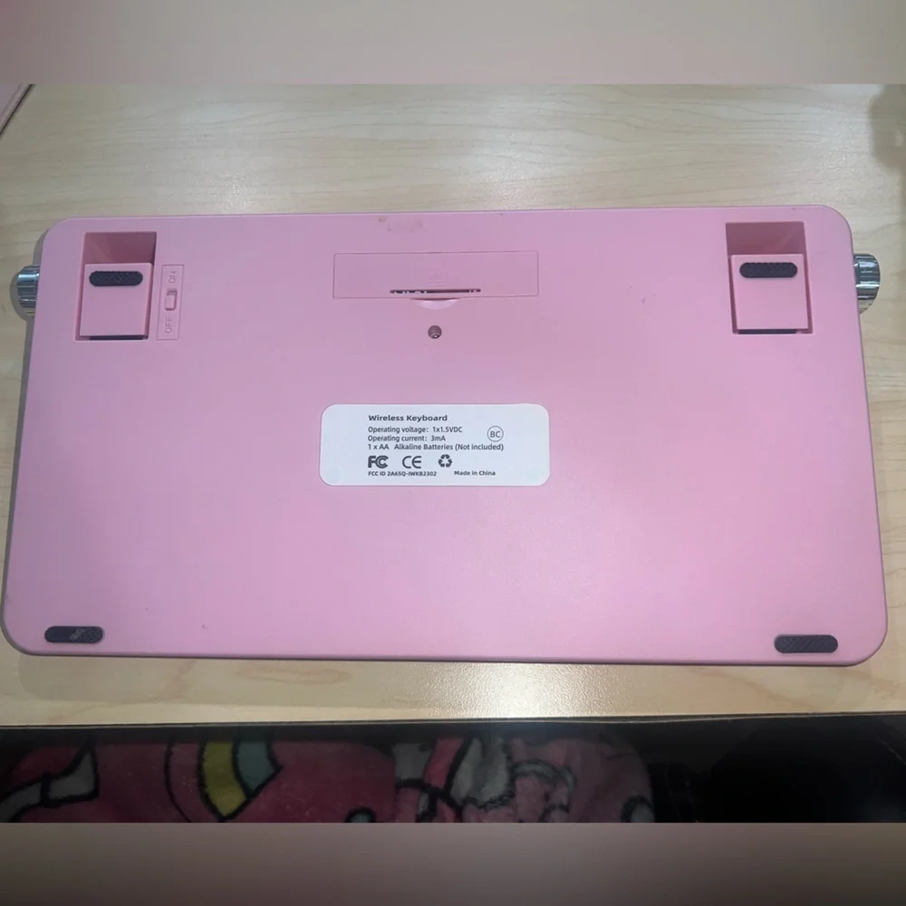 Pink and White Retro Keyboard